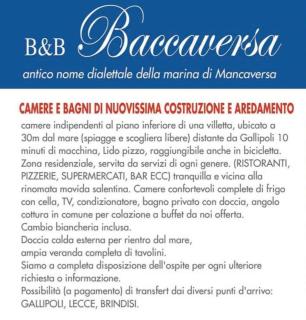 Baccaversa camere - Marina di Mancaversa - 9