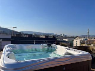 Rose cosy tiny studio with shared rooftop terrace and jacuzzi MK2 - 8