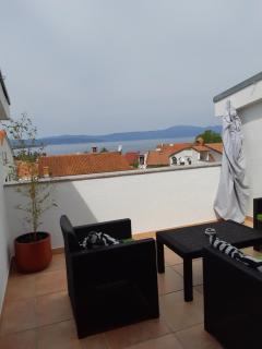 Sky terrace and sea view - Malinska - 9