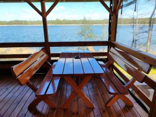 Siedlisko nr 2 nad jeziorem Skarlińskim, jezioro, mazury, domki letniskowe - Kurzętnik - 5