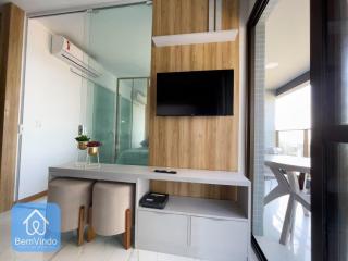 Studio Aconchegante com vista mar no Smart Barra - 5