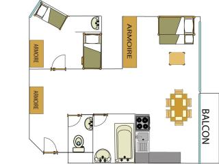 Proche commerces et pistes · Appartement lumineux avec balcon · 2 pièces pour 6 personnes - FR-1-502-503 - Tignes - 3