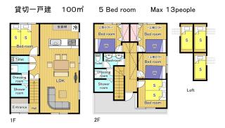 Nao's House USJ 3 New open 一軒家貸切 - Osaka - 9