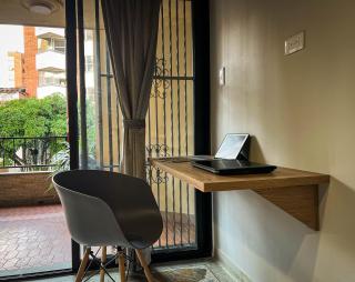 Spacious balcony inside your own private studio - 2