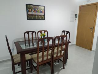 Apartamento novo vista do mar 64m2 2 dorms Wi-fi estacionamento grátis Praia Grande Mirim - Praia Grande - 6