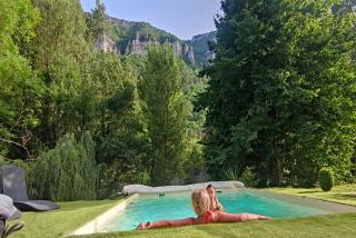 DANDELION GITE SPA Gorges du Tarn piscine jacuzzi rivière vue exceptionnelle villa nature design - 4