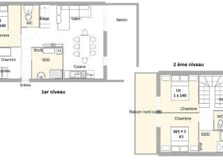 Appartement cosy 5 pièces 8 pers, balcon, garage, proche forêt et massif du Beaufortain - FR-1-594-70 - Hauteluce - 8