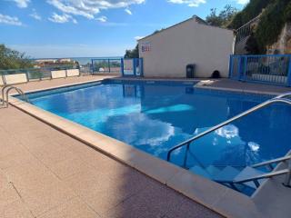 DUPLEX PLEINE VUE MER PISCINE parking fibre wifi plage et centre ville a pied st pierre la mer - Fleury - 3