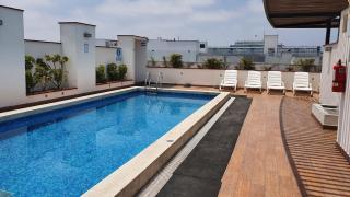 Hermoso departamento amoblado con piscina, area parrillas - 0