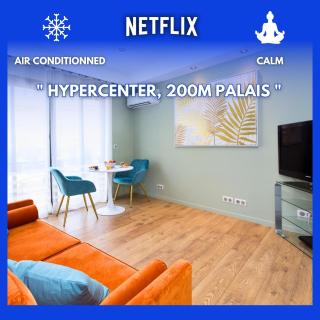 Le Classe : Hypercentre, 150m Palais, Climatisation - Cannes - 0