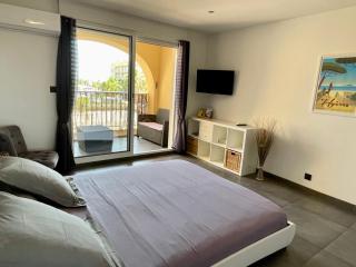 Le Port Plage Studio tout confort Terrasse Clim - 6