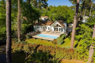 Villa calme du golf avec piscine proche du lac - Biscarrosse - 0