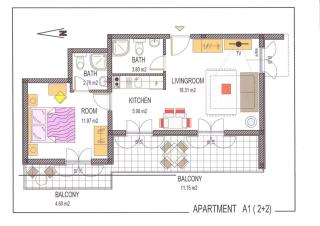 Komforan apartman 2+2 - Hvar - 2
