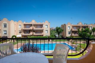 AT015 Piscina y aparcamiento, a 7 min de la playa La Paella - 5