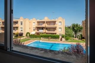 AT015 Piscina y aparcamiento, a 7 min de la playa La Paella - 4