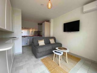 Studio 4pers climatisé accès direct plage - 0