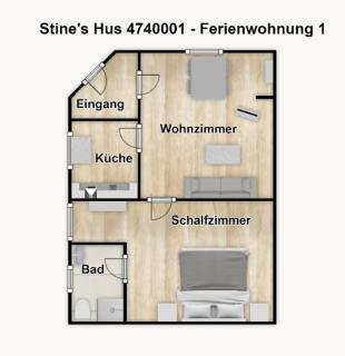 Stine's Hus Ferienwohnung 1 - Borkum - 2