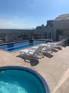Flat Master com Hidromassagem privativa e piscina 500mts praia - São Vicente - 1