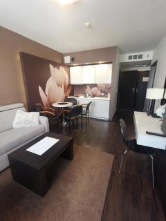Apartament prywatny salon z aneksem kuchennym i sypialnią w hotelu Diva - 8