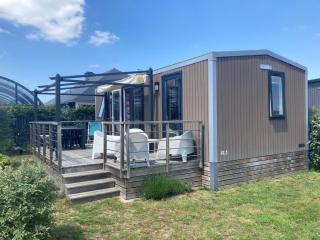 Mobil-home confort, 2 chambres, piscine chauffée, 200m plage, centre-ville, parking, WiFi, ménage inclus - FR-1-361A-28 - Jullouville-les-Pins - 0