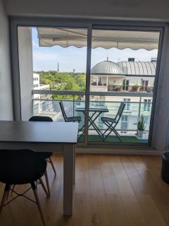 Superbe STUDIO (28m2) avec terrasse / vue TOUR EIFFEL / PUTEAUX - Puteaux - 6