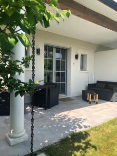 Bel Air Studios-Terrasse couverte-Jardinet-Vue Pont de Normandie-Parking privé - Honfleur - 0