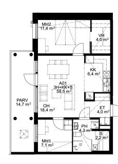 Toppilansalmi two bedroom apartment with a view - Oulu - 4