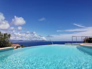 Rez de villa vue mer et sa piscine privative à débordement - Saint-Peïre-sur-Mer - 0