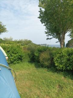 Les Hortensias grande tente familiale deux chambres et séjour vue mer sur camping nature - Plestin-les-Grèves - 6