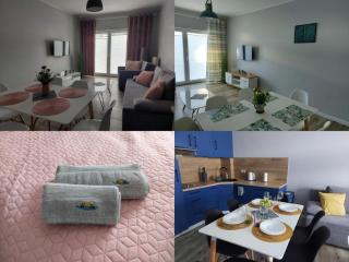 Apartamenty z tarasami "Miętowy spokój 15" "Romantyczna szarość 16" "Niebieska elegancja 17" maksymalnie dla 6 osób - 8