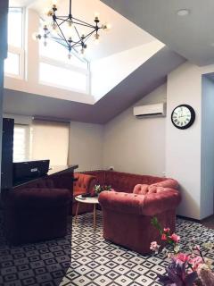 Bright Rooftop Room on Rustaveli with Skylight Central Stay - 5