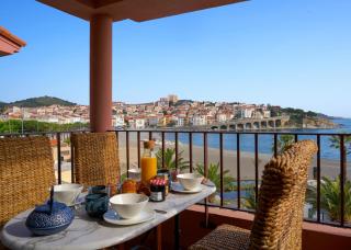 Vue Mer Panoramique Exceptionnelle l T2 Mezzanine Luxueux - Banyuls-sur-Mer - 9