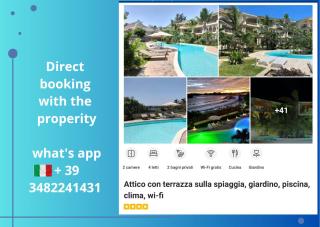 Attico con terrazza sulla spiaggia, giardino, piscina, clima, wi-fi - Watamu - 9
