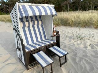 Ferienwohnung Tine mit Balkon, Fahrrädern und Strandkorb im Sommer - Zempin - 8