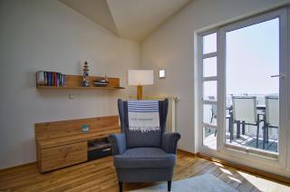 mit Meerblick und Balkon, strandnah, gratis Nutzung vom AHOI Erlebnisbad und Sauna in Sellin - Meeresblick FeWo 51 - Göhren - 3