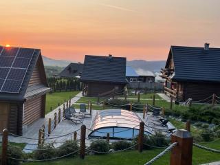 Domki Zagroda Domek z bala z basenem &sauna & jacuzzi & balia - Słopnice - 7