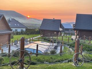 Domki Zagroda Domek z bala z basenem &sauna & jacuzzi & balia - Słopnice - 6