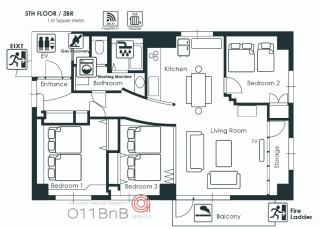 NK BLD5F Sapporo 3LDK 3BR 1 floor 1 room - Sapporo - 7