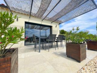 Villa 4 étoiles avec 2 chambres climatisation et piscine privée - Vagnas - 2