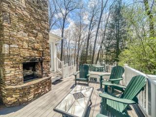 Updated Lakefront with Outdoor Fireplace Hot Tub Dock - 1