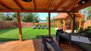 Nad Kalwą - Mazury całoroczny dom do wynajęcia z widokiem na jezioro - pomost - łódka - rower wodny - 6