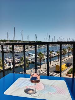 Gruissan (Aude) Appartement calme, vue sur port de plaisance -Clim, Empl.Parking - Gruissan - 9