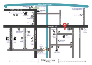 3rd FL. apartment 2BR in old town with rooftop view - Bangkok - 9