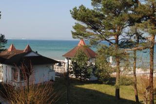 Panorama-Meerblick in der Villa Atlantic mit Strandkorb am Strand - Binz - 4