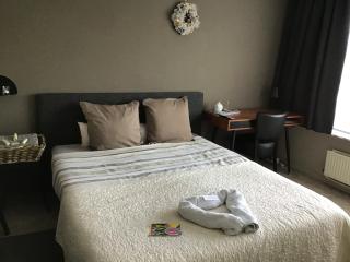 Guesthouse De Steenberg tweepersoonskamer met grote badkamer, kitchenette en tuinzicht op de eerste verdieping - Geel - 5