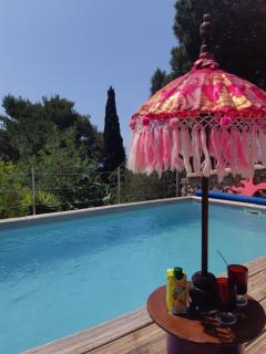 HAUT DE VILLA au MONT ST CLAIR VUE EXCEPTIONNELLE MER et FORÊT terrasses, piscine, pétanque, solarium privés - Sète - 9