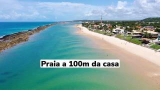 Casa com 3 quartos e piscina a 100m da praia - Barra de São Miguel - 6