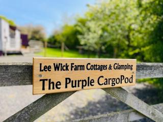 Purple CargoPod at Lee Wick Farm Cottages & Glamping - Clacton-on-Sea - 2