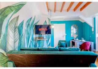 Le Cocon de la Cathédrale - Hypercentre Evreux - Jungle Chic - Vue sur l'Iton et Cathédrale - 7