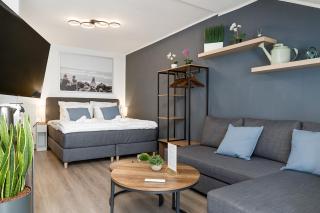 Federnest - Luxus-Studio - Kingsize Boxspringbett - Home-Office mit Monitor und Drucker - 11 Min Hbf - Duisburg - 8